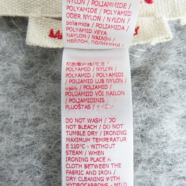 実際に弊社で買取させて頂いたMARNI/マルニ ロゴパッチ アルパカ マフラー  SCZC0033Q0UAW004の画像 4枚目