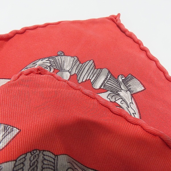 実際に弊社で買取させて頂いたHERMES/エルメス カレ40 FERRONNERIE 鉄細工 スカーフ/ストールの画像 3枚目