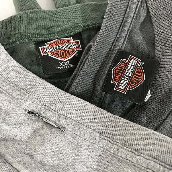 実際に弊社で買取させて頂いた【おまとめ】Harley davidson/ハーレーダビッドソン 半袖/長袖Tシャツの画像 1枚目