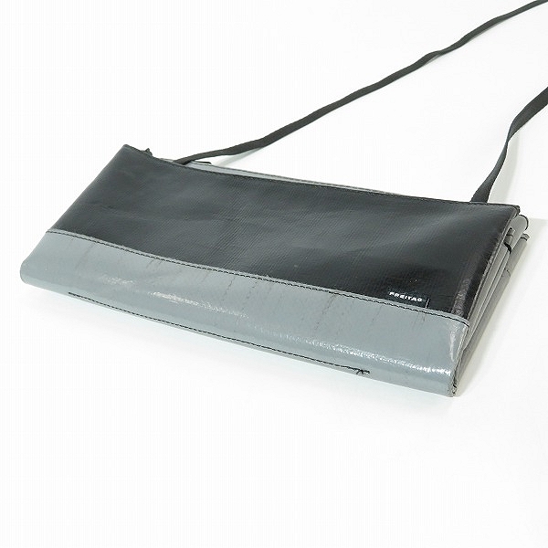 実際に弊社で買取させて頂いたFREITAG/フライターグ ポーチ サコッシュ ブラック×グレーの画像 3枚目