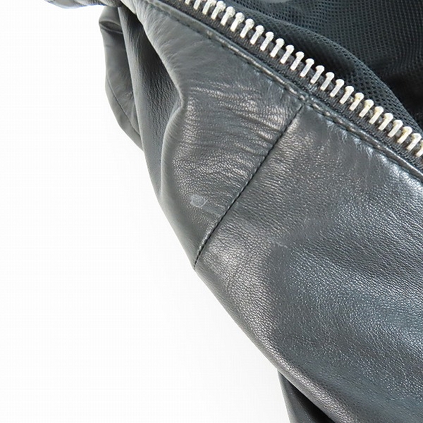 実際に弊社で買取させて頂いたEMPORIO ARMANI/エンポリオアルマーニ レザージャケット 3Y1B96 1LAGZ/Sの画像 6枚目