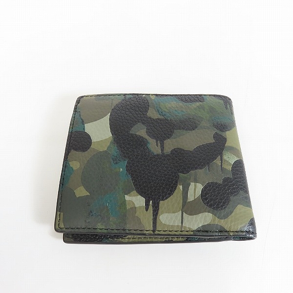 実際に弊社で買取させて頂いたCOACH/コーチ カモ柄 二つ折り財布/ウォレットの画像 1枚目