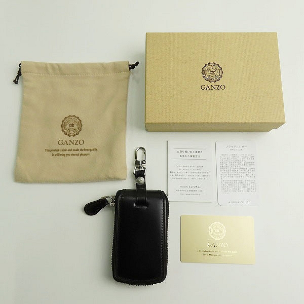 実際に弊社で買取させて頂いたGANZO/ガンゾ AVON エイボン ラウンドファスナーキーケース 59074の画像 9枚目