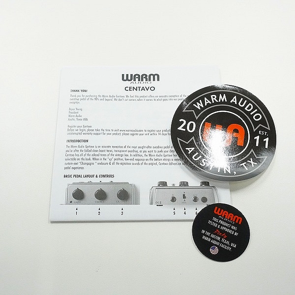 実際に弊社で買取させて頂いたWARM AUDIO/ウォームオーディオ Centavo ケンタウルス系 KLON Centaurタイプ オーバードライブ エフェクター 動作確認済みの画像 8枚目