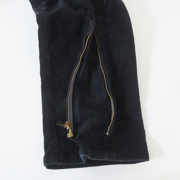 実際に弊社で買取させて頂いたEVISU/エヴィス Lot.2536 バックジップボンテージパンツ ベロア 28の画像 5枚目