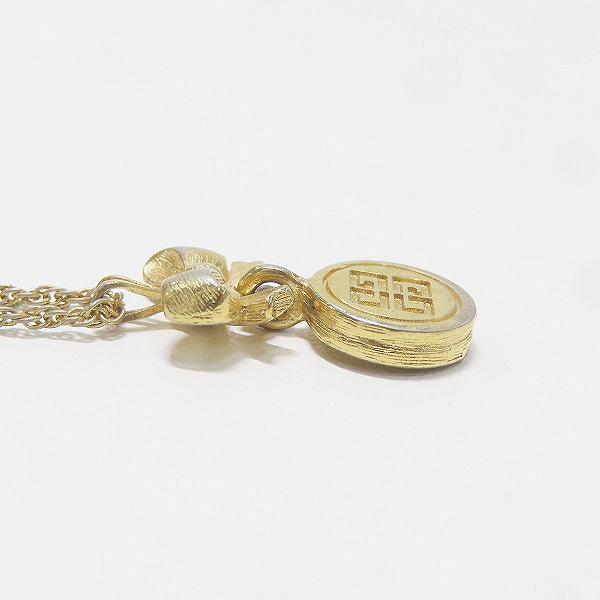 実際に弊社で買取させて頂いたGIVENCHY/ジバンシィ リボン ラウンドロゴ ネックレスの画像 3枚目