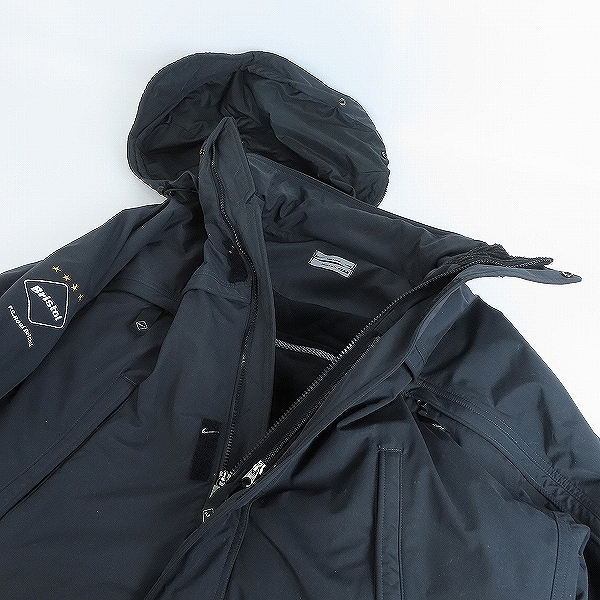 実際に弊社で買取させて頂いたNIKE×F.C.R.B./ナイキ×FCレアルブリストル ジャケット ブラック Lの画像 2枚目