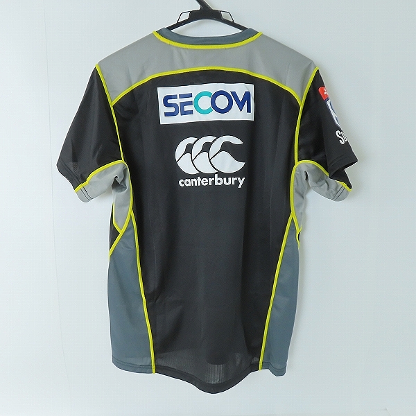実際に弊社で買取させて頂いたCANTERBURY/カンタベリー SUNWOLVES/サンウルブズ ラグビージャージ ブラック R30003SR /Lの画像 1枚目