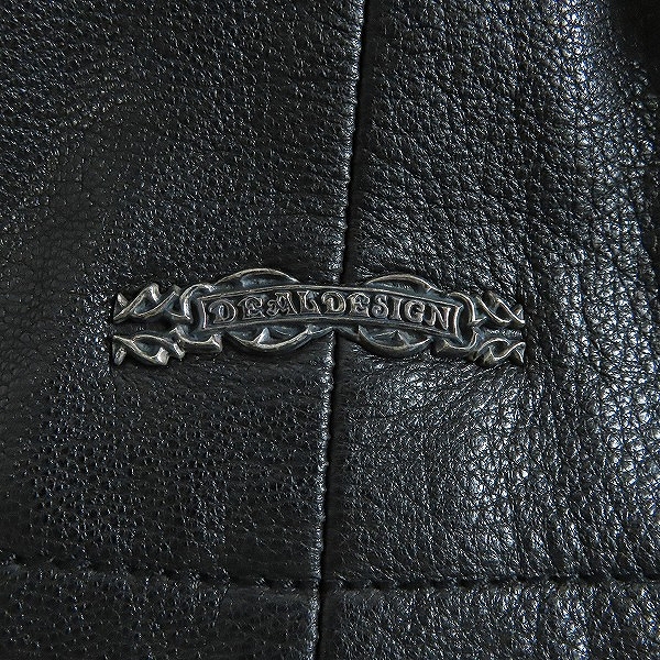 実際に弊社で買取させて頂いたDEAL DESIGN/ディールデザイン ゴートレザージャケット DA-091/Mの画像 6枚目