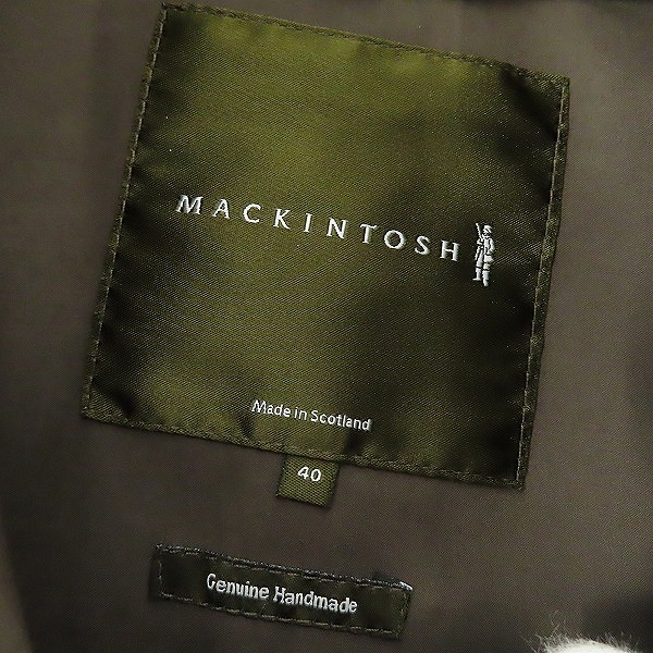 実際に弊社で買取させて頂いたMACKINTOSH/マッキントッシュ ステンカラーコート ID/IX/ZR/40の画像 2枚目