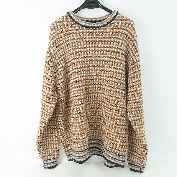 実際に弊社で買取させて頂いたBEAMS/ビームス 3ゲージ ジャカード クルーネック ニット 11-15-0499-147/XL