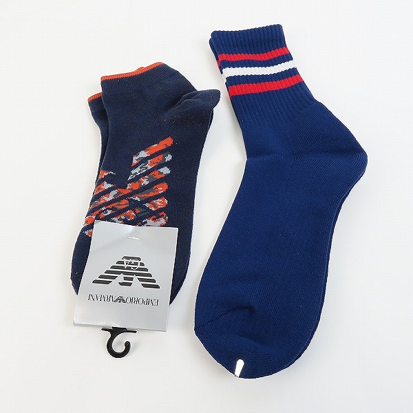 実際に弊社で買取させて頂いた【未使用】EMPORIO ARMANI/エンポリオ アルマーニ 他 靴下/ソックス 2点セットの画像 1枚目