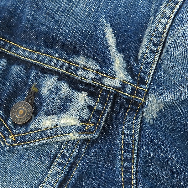 実際に弊社で買取させて頂いたLevi's/リーバイス VINTAGE CLOTHING 4TH タイプトラッカージャケット 70505-0075/36の画像 6枚目