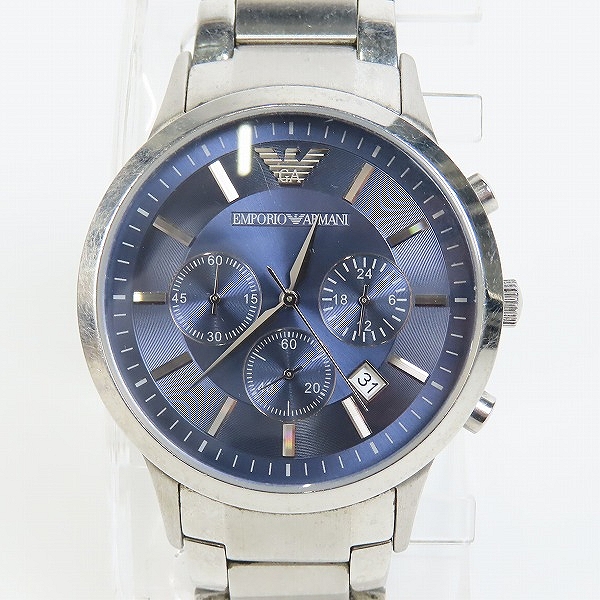 実際に弊社で買取させて頂いたEMPORIO ARMANI/エンポリオアルマーニ クロノグラフ デイト クォーツ 腕時計  AR2448【動作未確認】