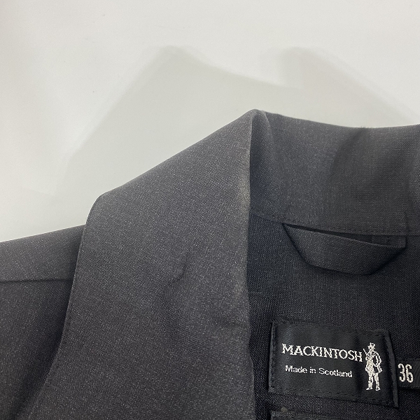 実際に弊社で買取させて頂いたMACKINTOSH/マッキントッシュ ゴム引き ステンカラーコート/36の画像 4枚目