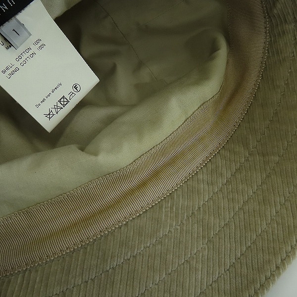 実際に弊社で買取させて頂いたUNUSED/アンユーズド コーデュロイハット/1の画像 7枚目