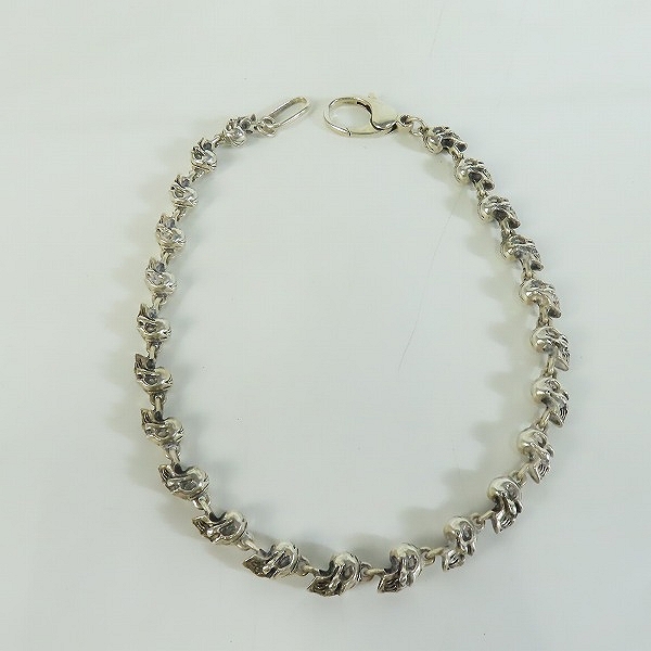 実際に弊社で買取させて頂いたCRAZY PIG/クレイジーピッグ GRIN SKULL/グリンスカル リンク ウォレットチェーンの画像 7枚目