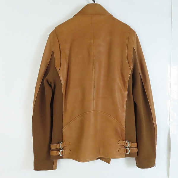 実際に弊社で買取させて頂いたglamb/グラム ラムレザー ダブルライダース ジャケット GB14AW/JKT04/3の画像 1枚目