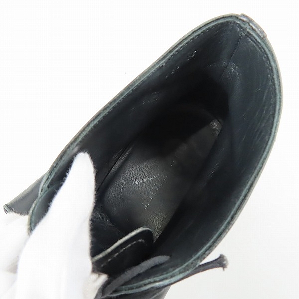 実際に弊社で買取させて頂いたBURBERRY/バーバリー レザー レースアップシューズ/25.5の画像 4枚目