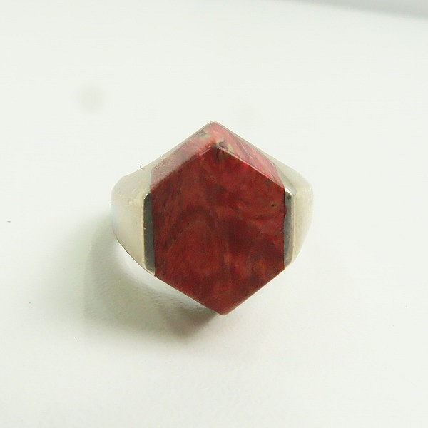 実際に弊社で買取させて頂いたSTANLEY GUESS/スタンリーゲス ウッドブロックリング 15.5号の画像 1枚目