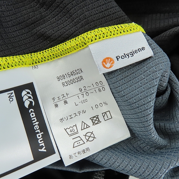 実際に弊社で買取させて頂いたCANTERBURY/カンタベリー SUNWOLVES/サンウルブズ ラグビージャージ ブラック R30003SR /Lの画像 3枚目