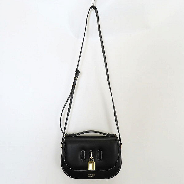実際に弊社で買取させて頂いたTOM FORD/トムフォード PADLOCK CROSSBODY/パドロック クロスボディバッグ ブラック L1480T-LCL104の画像 2枚目