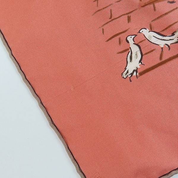 実際に弊社で買取させて頂いたHERMES/エルメス カレ90 馬小屋 シルク スカーフの画像 5枚目