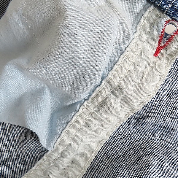 実際に弊社で買取させて頂いたDickies/ディッキーズ デニム オーバーオール 40×32の画像 7枚目