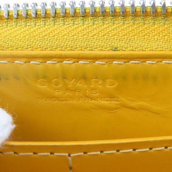 実際に弊社で買取させて頂いたGOYARD/ゴヤール ラウンドジップ マティニョン 長財布の画像 5枚目