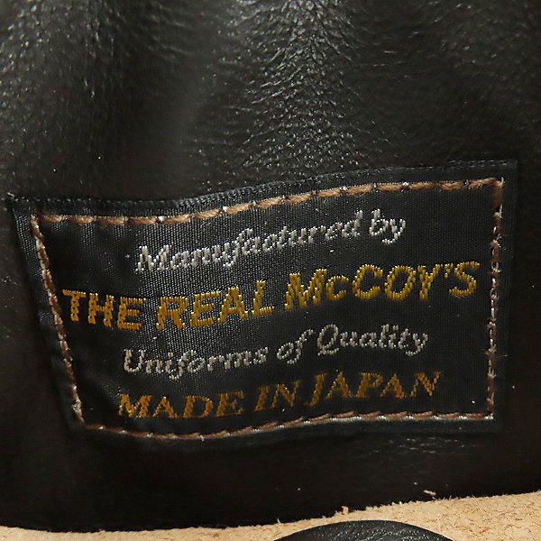 実際に弊社で買取させて頂いたTHE REAL McCOY'S/ザ リアルマッコイズ A-2 (MODEL 220) レザー フライトジャケット MJ22001/42 の画像 6枚目