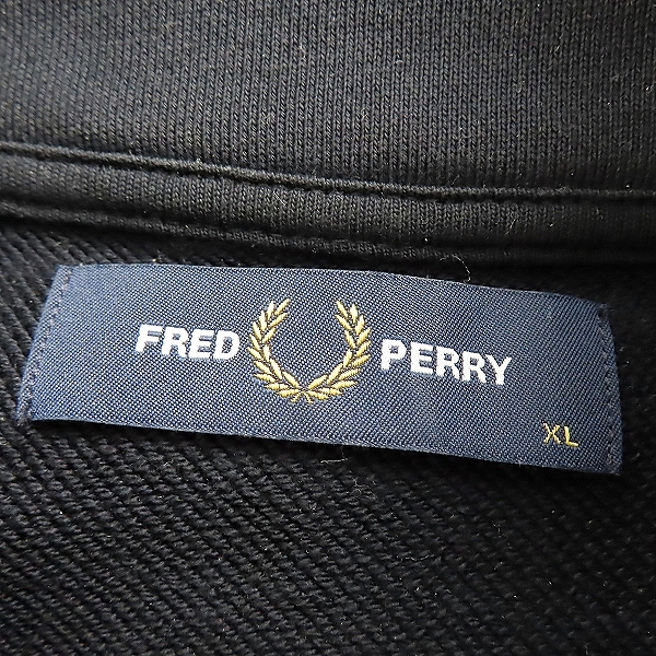 実際に弊社で買取させて頂いたFRED PERRY/フレッドペリー ハーフジップスウェットシャツ/XLの画像 2枚目