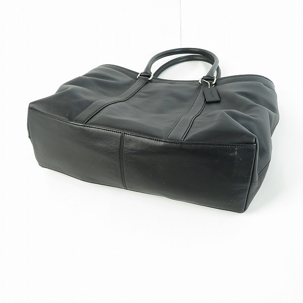 実際に弊社で買取させて頂いたCOACH/コーチ レザー トートバッグ ブラック G1861-F54758の画像 2枚目