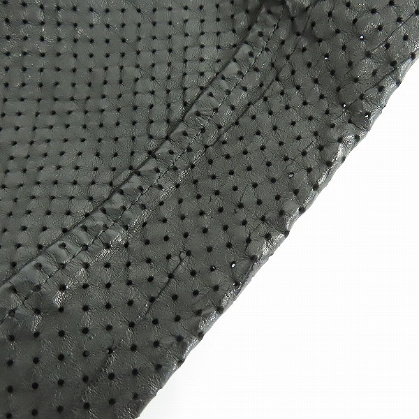 実際に弊社で買取させて頂いたISAMUKATAYAMA BACKLASH/バックラッシュ イタリーカンガルー パンチングレザージャケット 1977-01 /Sの画像 6枚目