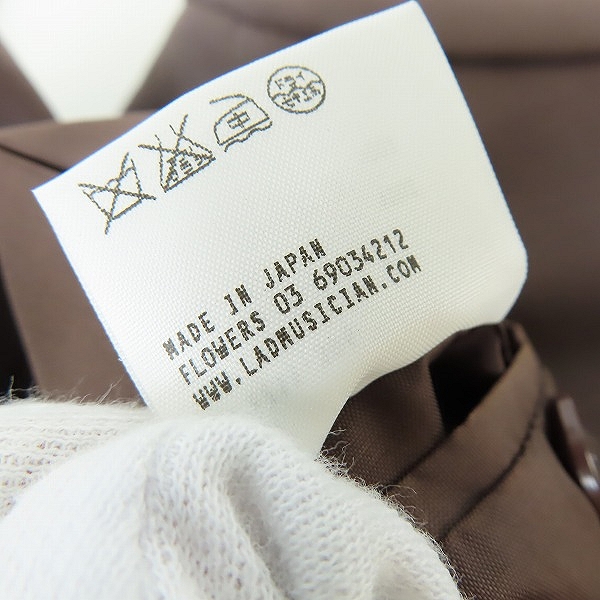 実際に弊社で買取させて頂いたLAD MUSICIAN/ラッドミュージシャン ウール チェスターコート 2211-306 /44の画像 4枚目