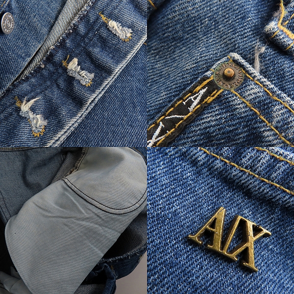 実際に弊社で買取させて頂いたARMANI EXCHANGE/アルマーニエクスチェンジ デニムパンツ 38×32の画像 5枚目