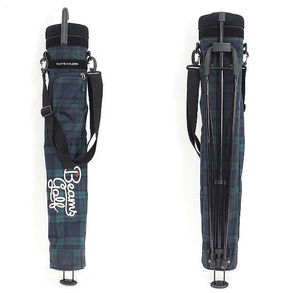 実際に弊社で買取させて頂いたBEAMS GOLF/ビームスゴルフ スタンド式クラブケース ショルダー付き チェック柄の画像 2枚目