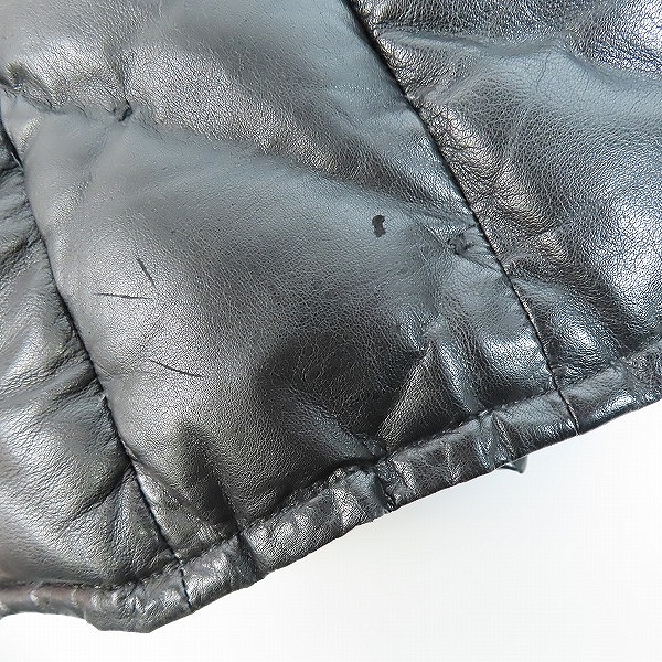 実際に弊社で買取させて頂いたBACKLASH/バックラッシュ カンガルー ポーランド ホワイトグース ダウンジャケット 1363-02/3の画像 7枚目