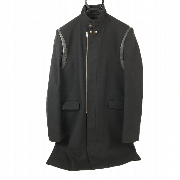 実際に弊社で買取させて頂いた【JPタグ】GIVENCHY/ジバンシー ウールコート 13F 0216 046 黒/48