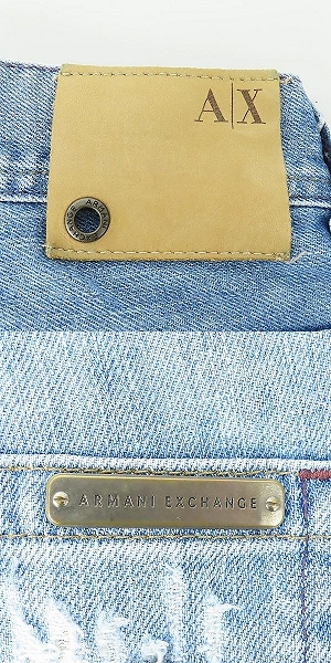 実際に弊社で買取させて頂いた【JPタグ】ARMANI EXCHANGE/アルマーニエクスチェンジ ダメージ加工 デニムパンツ/30の画像 7枚目