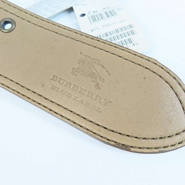 実際に弊社で買取させて頂いたBURBERRY LONDON/バーバリーロンドン レザーベルト の画像 3枚目
