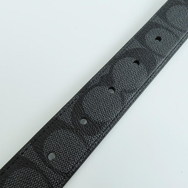 実際に弊社で買取させて頂いたCOACH/コーチ シグネチャー柄ベルト F65242の画像 4枚目