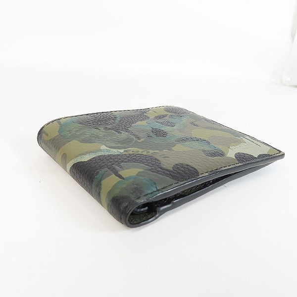 実際に弊社で買取させて頂いたCOACH/コーチ カモ柄 二つ折り財布/ウォレットの画像 2枚目