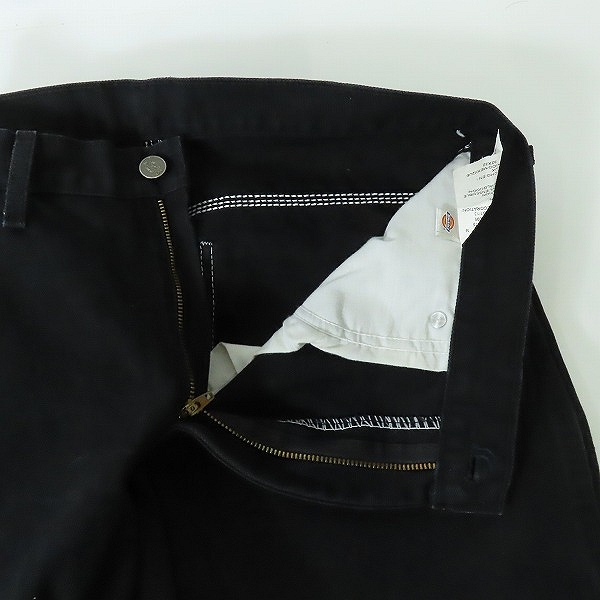 実際に弊社で買取させて頂いたDickies/ディッキーズ ダック地 ワークパンツ ブラック /32の画像 4枚目