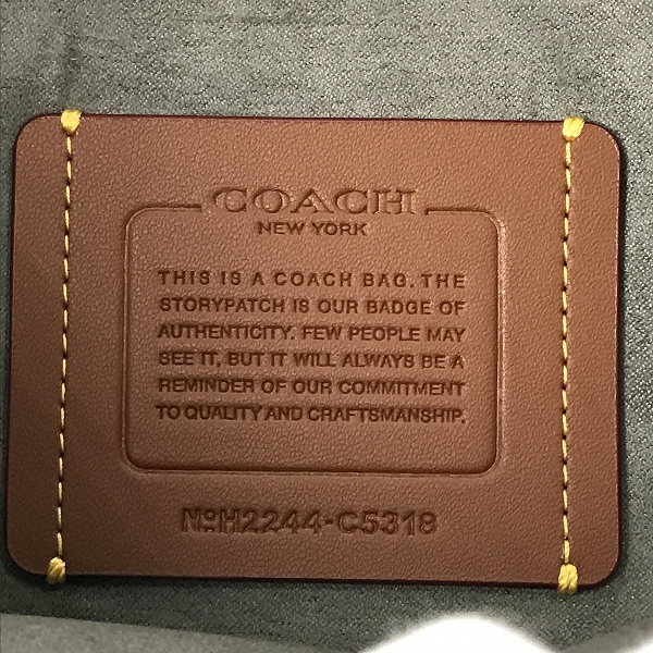 実際に弊社で買取させて頂いたCOACH/コーチ ゴッサム ポートフォリオ レザーバッグ C5318の画像 6枚目