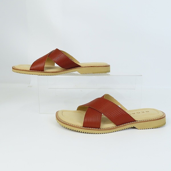 実際に弊社で買取させて頂いたREGAL/リーガル レザー ミュール サンダル 59VR/XLの画像 3枚目