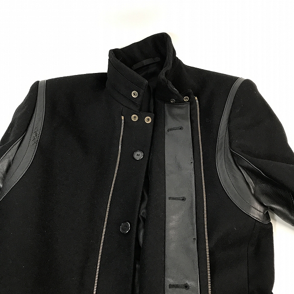 実際に弊社で買取させて頂いた【JPタグ】GIVENCHY/ジバンシー ウールコート 13F 0216 046 黒/48の画像 5枚目