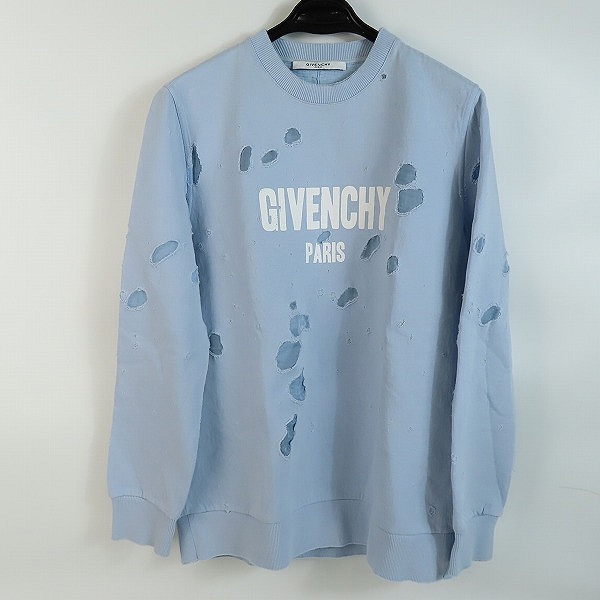 実際に弊社で買取させて頂いた【JPタグ】GIVENCHY/ジバンシィ デストロイ ロゴプリントスウェットトレーナー BW700E3014/M