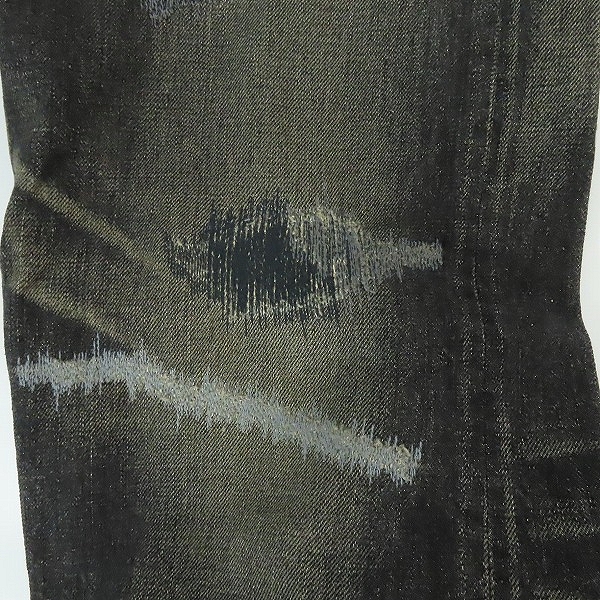 実際に弊社で買取させて頂いたNEIGHBORHOOD/ネイバーフッド SAVAGE LEVEL-4 ダメージ 加工 デニムパンツ/ジーンズ DCNH-PT-07/Sの画像 8枚目