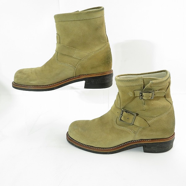 実際に弊社で買取させて頂いたChippewa/チペワ スウェード エンジニア ショートブーツ 9Eの画像 3枚目
