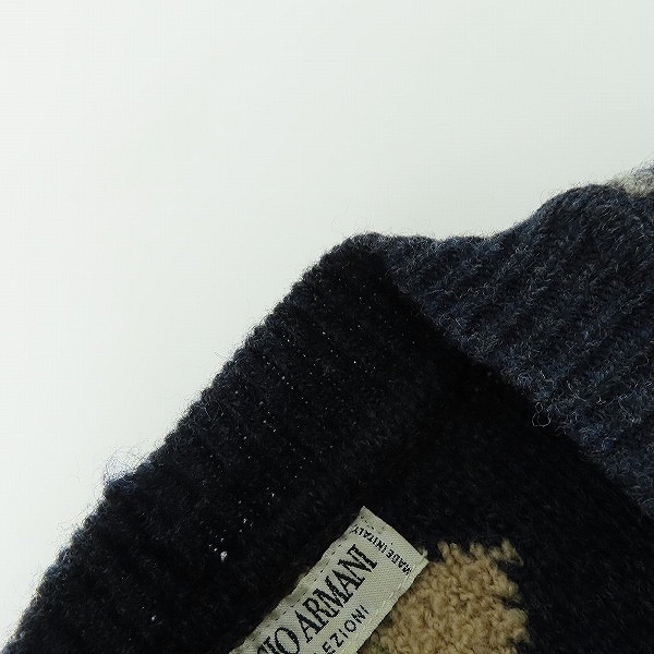 実際に弊社で買取させて頂いたGIORGIO ARMANI/ジョルジオアルマーニ/ニットベスト/50の画像 6枚目